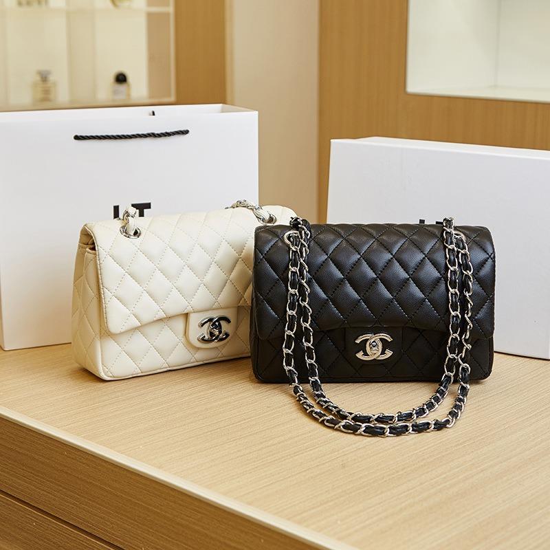 Tasche Damen Klassisch Vielseitig Kette Leder Umhängetasche Tasche Premium Texturiert Damen Tasche