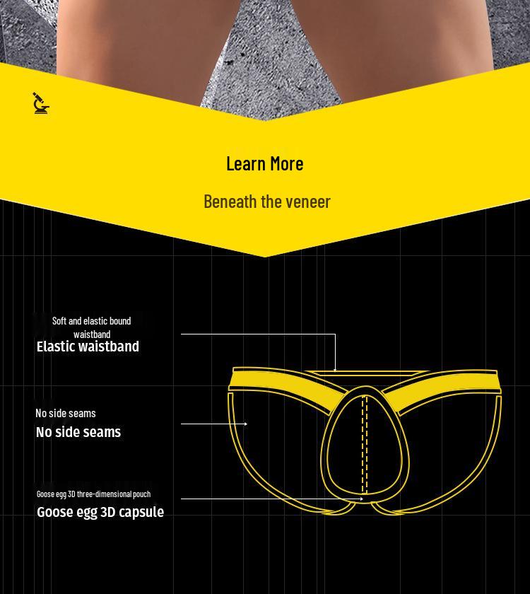 ADANNU Men's Breathable Bikini Sport Low-Rise Underwear