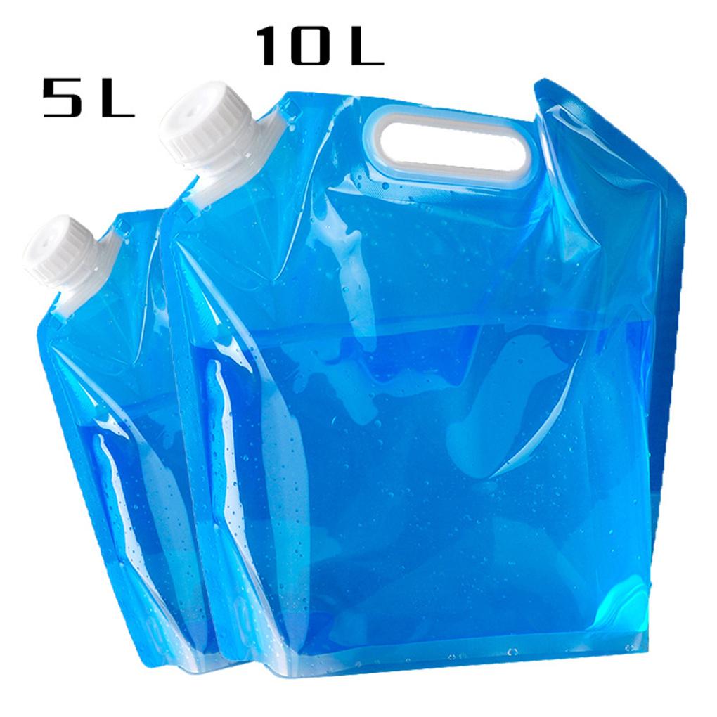 5/10L High Capacity Outdoor Water Bag Container Portable Foldable Hiking Soft Flask Sport Bottle Emergency Waterbag Storage Pack