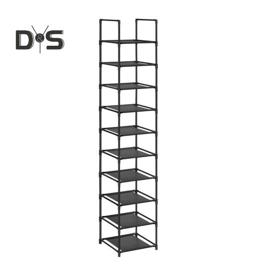 

Полка для обуви с пылезащитным чехлом, высокая устойчивость, прочная несущая способность, простая сборка, многоярусный стеллаж для хранения обуви 33*33*175cm