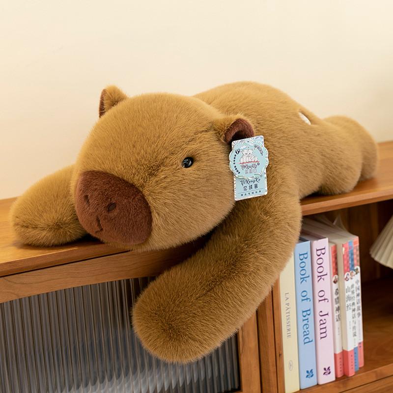 Capybara Plush Toy Cute Cartoon Stuffed Animal Kids Sleep Pillow Home Decor