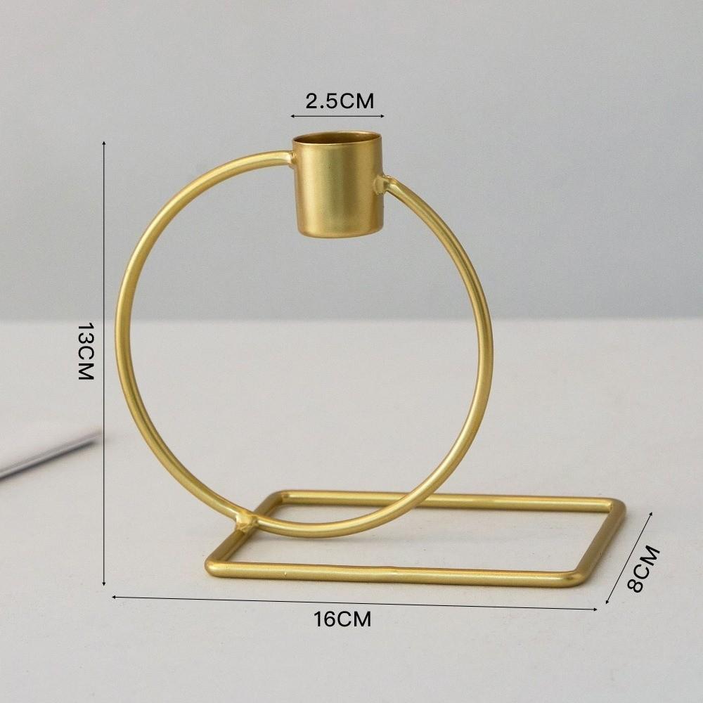Irregular Shape Tabletop Candle Holders Metal Candle Stand New Candlelight Dinner Props Bedroom