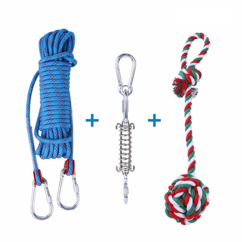 Outdoor Hanging Exercise Rope Spring Pull Tug Muscle Builder Good Exercise Tools For Dogs All Ages
