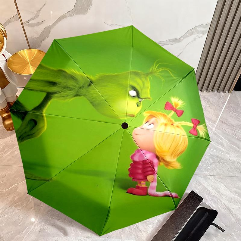 Christmas Comedy How the Grinch Stole Christmas Umbrella home essential wrought iron eight legged multifunctional travel camping essential umbrella 11