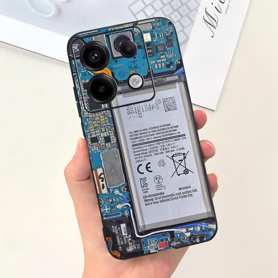 For Xiaomi Poco X6 Pro 5G Case Cute Fashion Cartoon Cover Soft TPU Phone Cases For Xiaomi Poco X6 PocoX6 Pro X6Pro Fundas Bumper