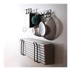 Yamazaki Jitsugyo Tower Magnetic Bath Lid Holder (Folding Black 9943)