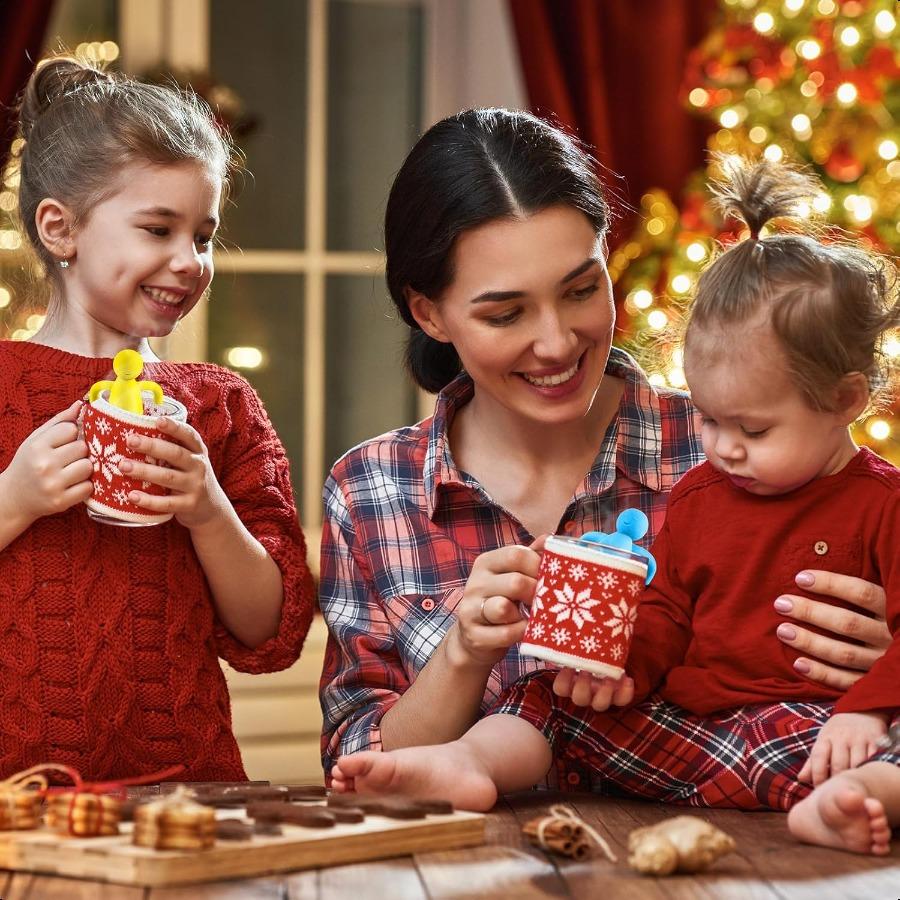 4 Pieces Tea Infuser for Loose Tea Cute Fine Mesh Tea Strainer Stainless Steel Tea Filter Ball Tea Diffuser Steeper for Teacups