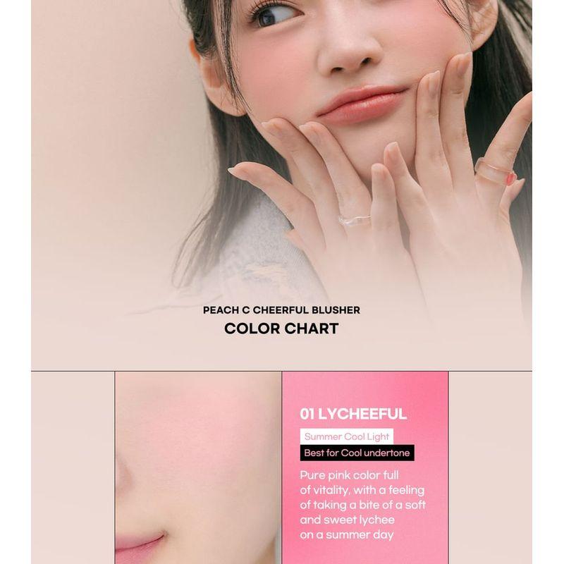 Peach C - Cheerful Blusher - 5 Colors
