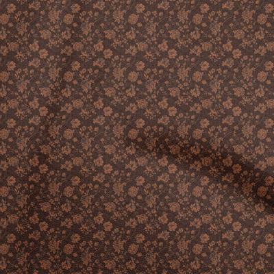 Cotton Flex Brown Fabric Batik Diy Clothing Quilting Fabric Print Fabric By Yard 40 Inch