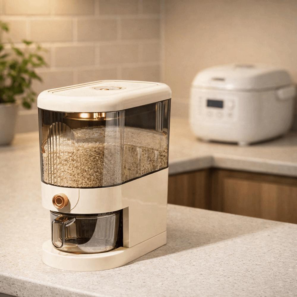 5/10kg Reispender Insektensicher Bohnen Aufbewahrungsbehälter Haushalts Reislagerbehälter Vorratskammer