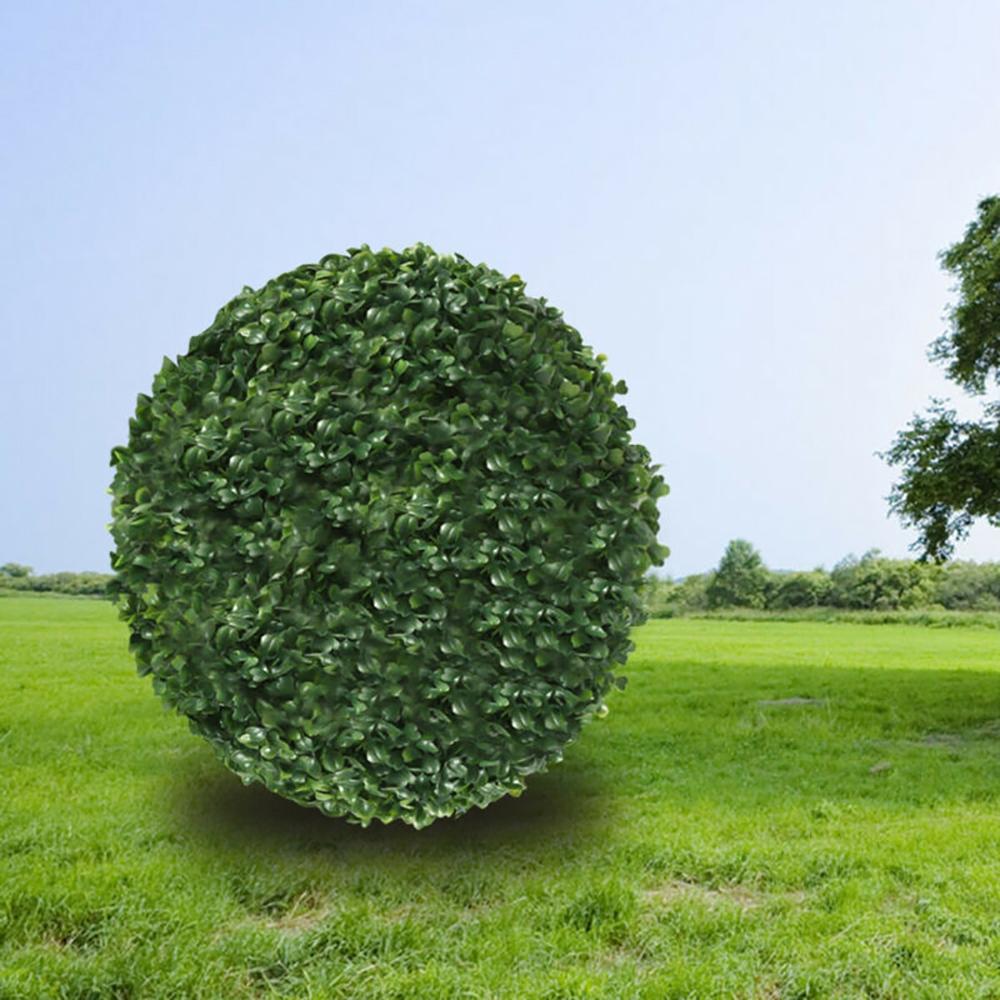 Artificial Plastic Leaf Effect Topiary Tree Ball Hanging for Home Decor