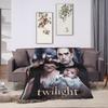 3D The Twilight Saga Edward Bella Super Warm Blanket  Travel Office Plush Throw Blanket Flannel Bedspread Sofa Bed Cover