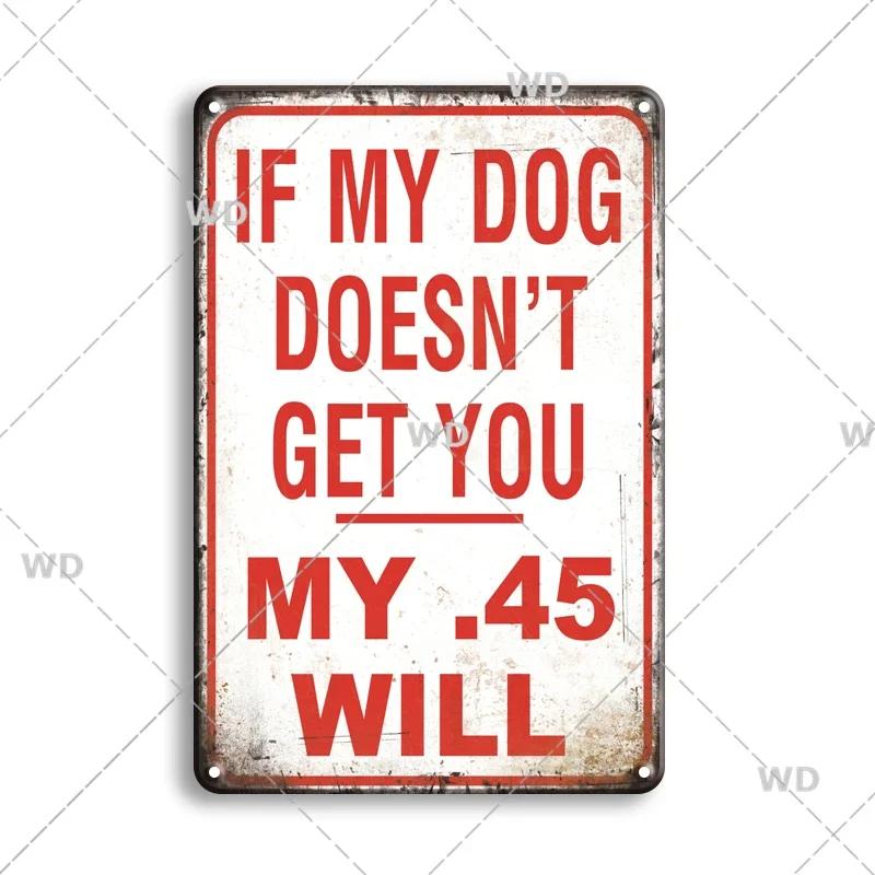 Retro Danger Warning Metal Sign - Vintage Caution Plaque - Metal Plate for Garage Park Home Wall Decor