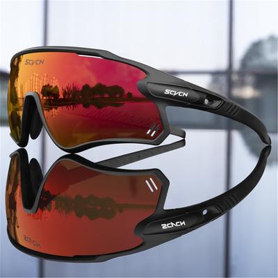 SCVCN Cycling Sunglasses Men Bike Glasses Sports Bicycle Goggles Outdoor MTB Road Running Sunglasses UV400 Protection Eyewear