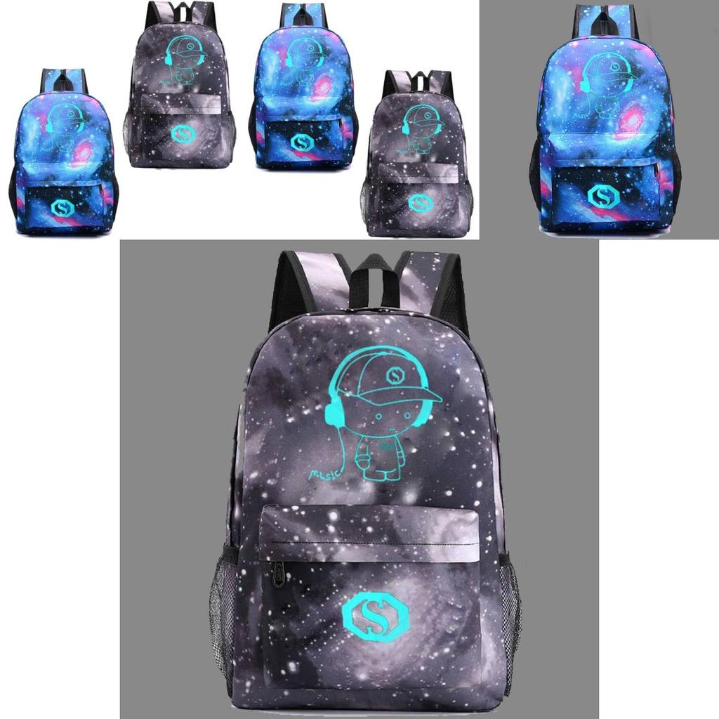 Music Prince Usb Led Light School Bag With Waterresistant Canvas Material For Teens And Daily Commute