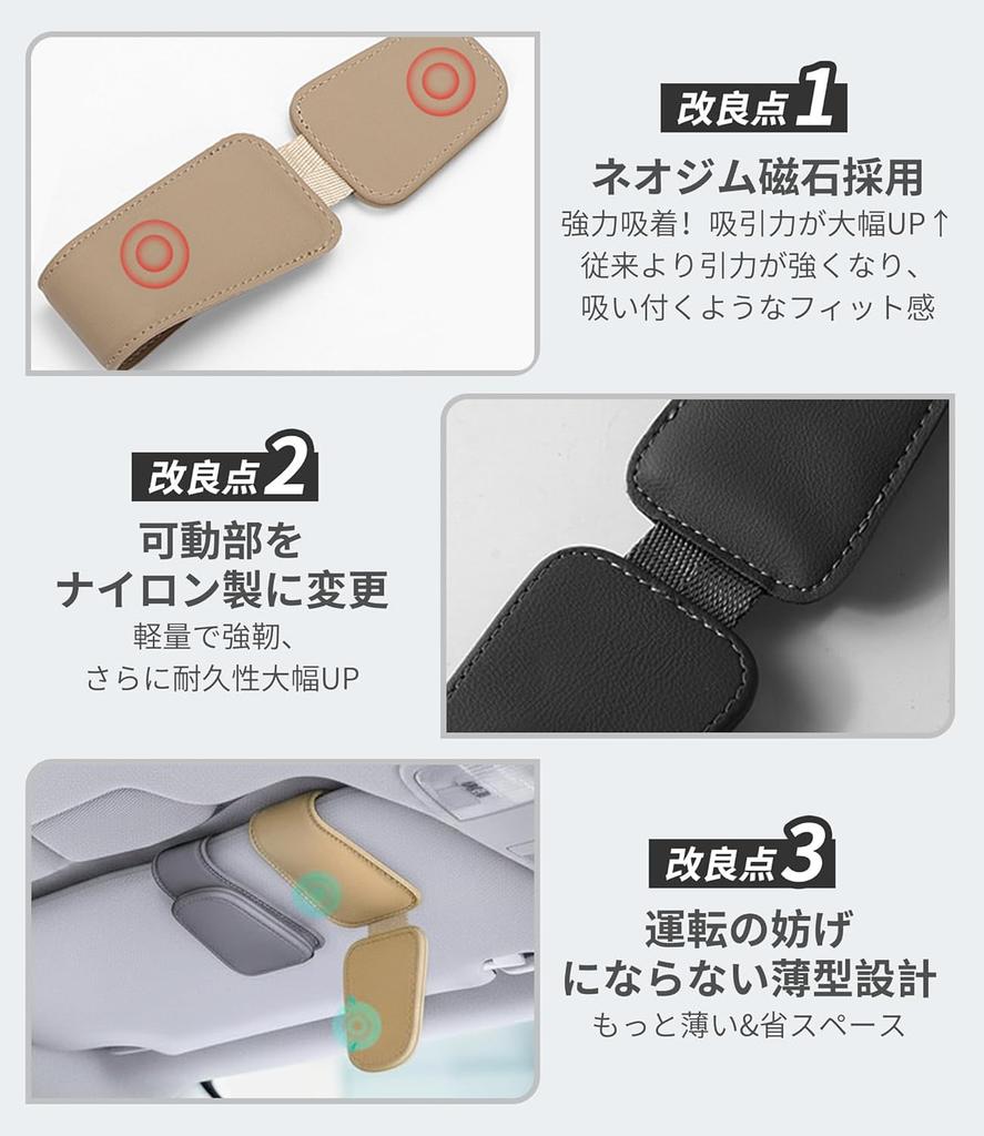 [Vorabveröffentlichung 2025] YXHH Neuer Auto-Sonnenbrillenhalter, Schützt Ihre Brille, Mit Magnetclip, Einfache Befestigung, Inklusive Brillenreinigung