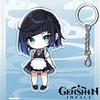 Portachiavi Acrilico Genshin Impact da 12cm Accessori Zaino Studente Hu Tao Yoimiya Zhongli Raiden Shogun Accessori Regali per Feste
