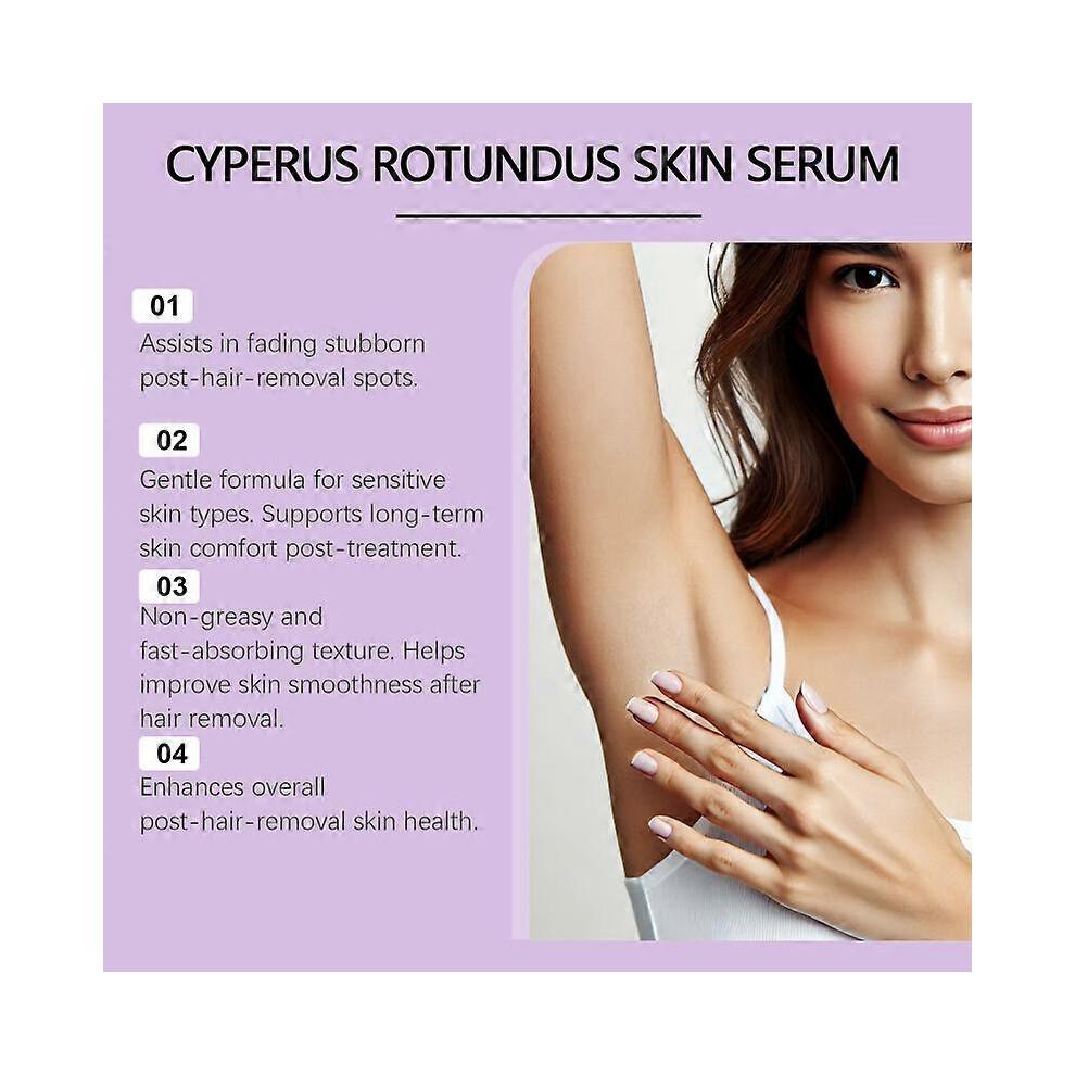 Cyperus Rotundus Oil for Hair Removal, Reduce Hair Ingrowth, Natural Moisturizing Soothing Body Oil, Suitable for All Ski