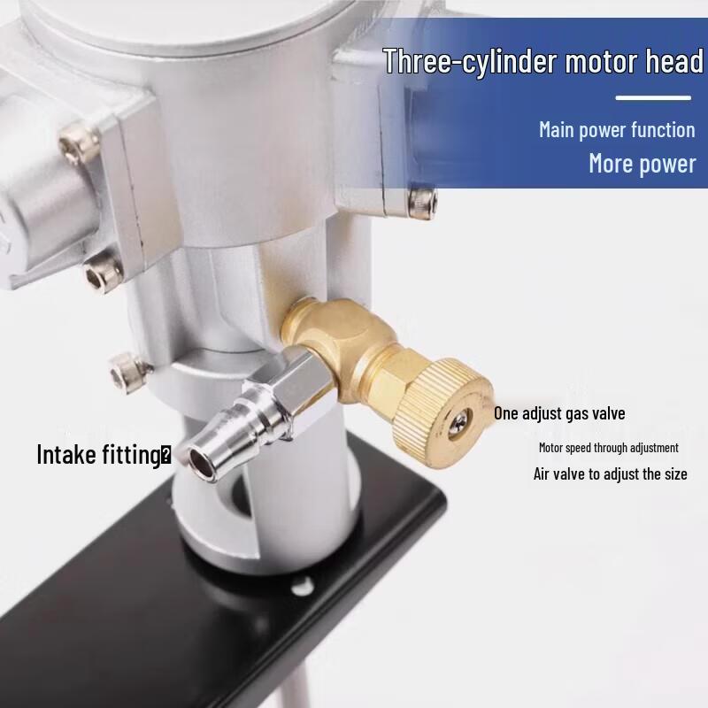 Industrial 5 Gallon Lifting Pneumatic Mixer