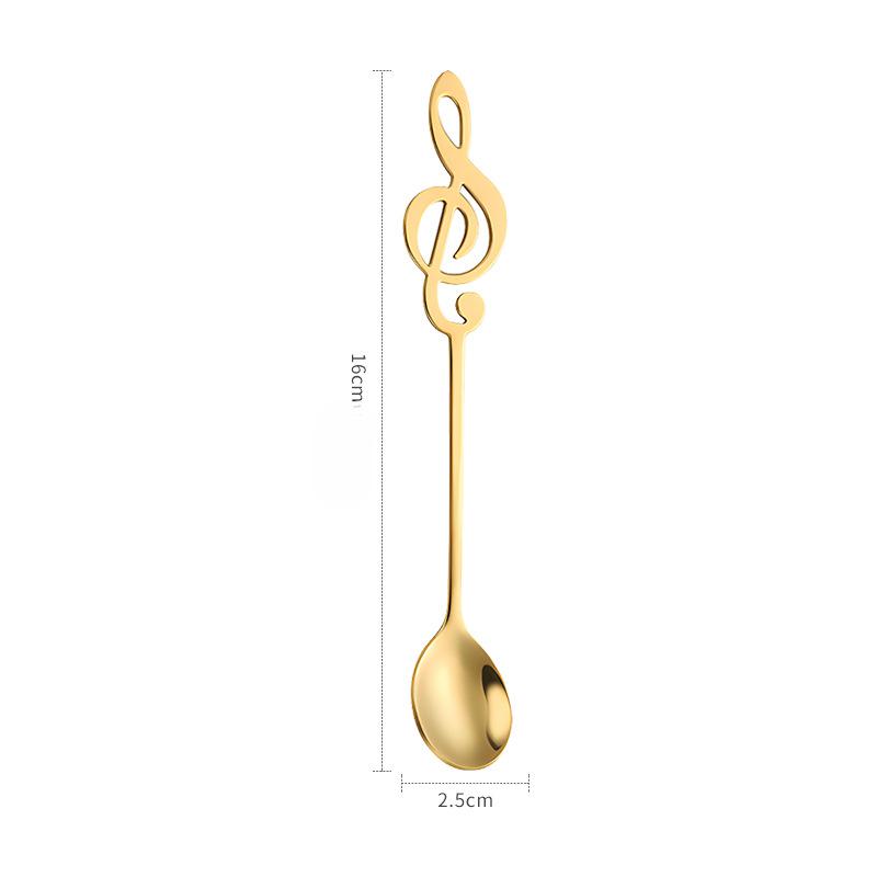Kitchen Supplies Note Stainless Steel Coffee Spoon Snack Small Meal Spoon