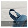 Vintage gewaschener Denim Rucksack für Damen, Stilvolle Crossbody Brusttasche, Frühjahrskollektion 2026