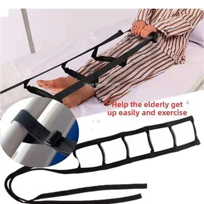 Escada de Cama Assistida Alça de Assistência para Levantar com Alça Corda Escada Suporte de Cama Puxar para Sentar Polia para Idosos
