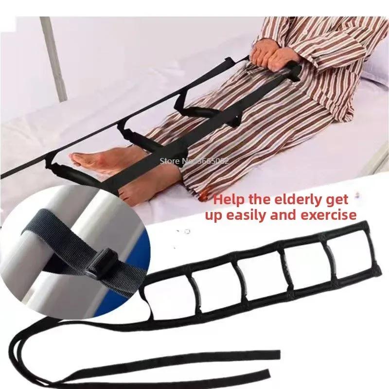 Bed Ladder Assist Sit Up Assist Strap with Handle Strap Rope Ladder Bed Support Sitting Pull Up Hoist for Elderly Senior