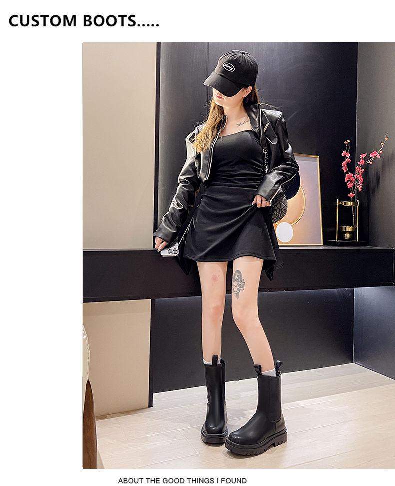 Ghete Chelsea de iarnă pentru femei în stil britanic - Variante până la jumătatea gambei și Martin pentru toamnă și iarnă