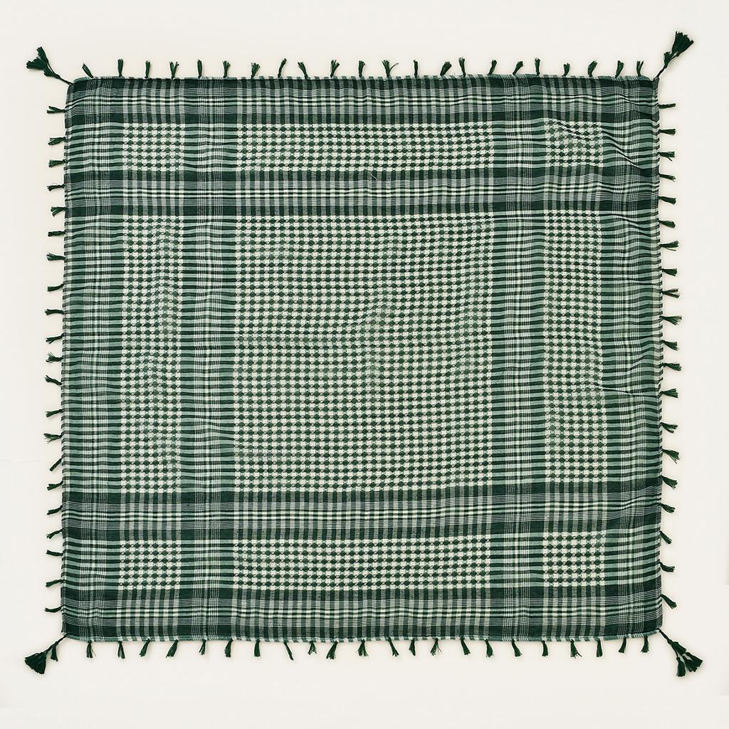 Arab Plain Hijab Scarf Thin Breathable Turban Keffiyeh Middle East Man Square Scarf Soft Polyster Bandana Headband Muslim Veil