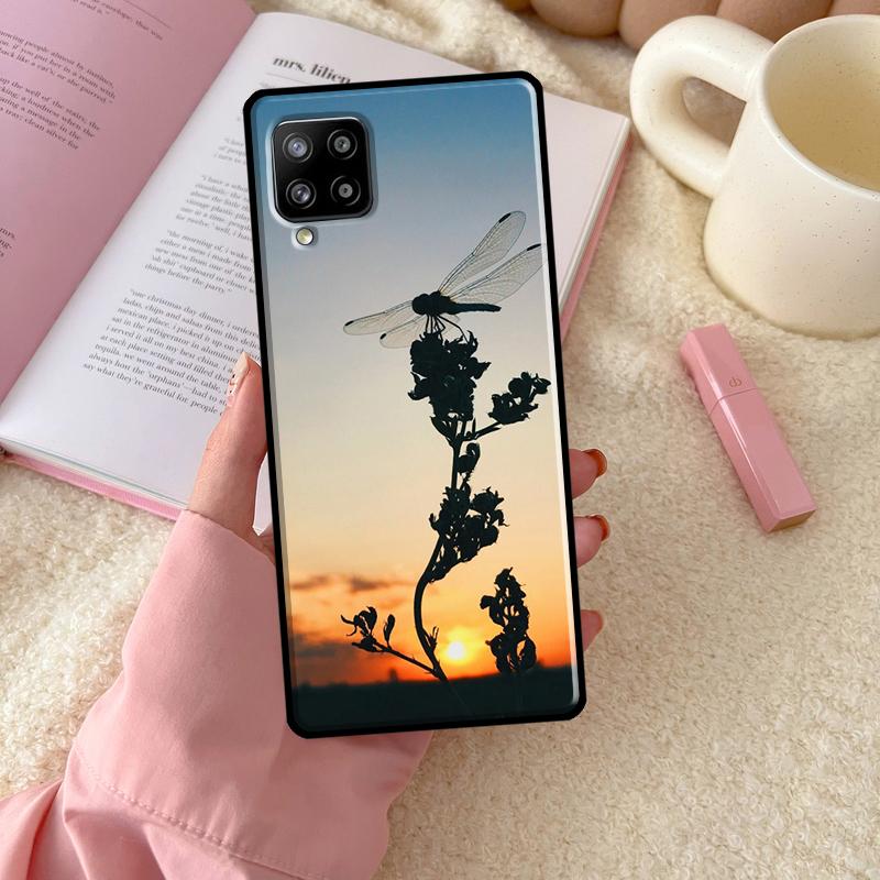 Luxury Dragonfly For Samsung Galaxy A06 A16 A26 A36 A56 A52 A53 A33 A13 A34 A54 A14 A15 A35 A55 A22 A32 Case