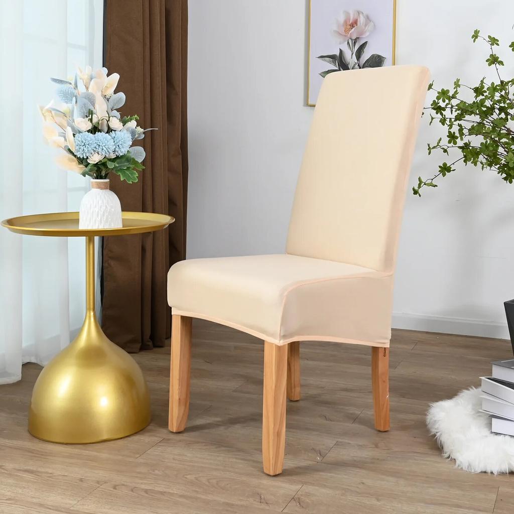 Printed King Back Chair Cover Stretch Large XL Size Chair Covers for Dining Room Home Hotel Banquet Decor Long Seat Protectors