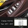Matte Car Styling Interior Door Audio Stereo Speaker Sequ Decorative Cover Trim For BMW 5 Series F10 F11 F18 Auto Accessories