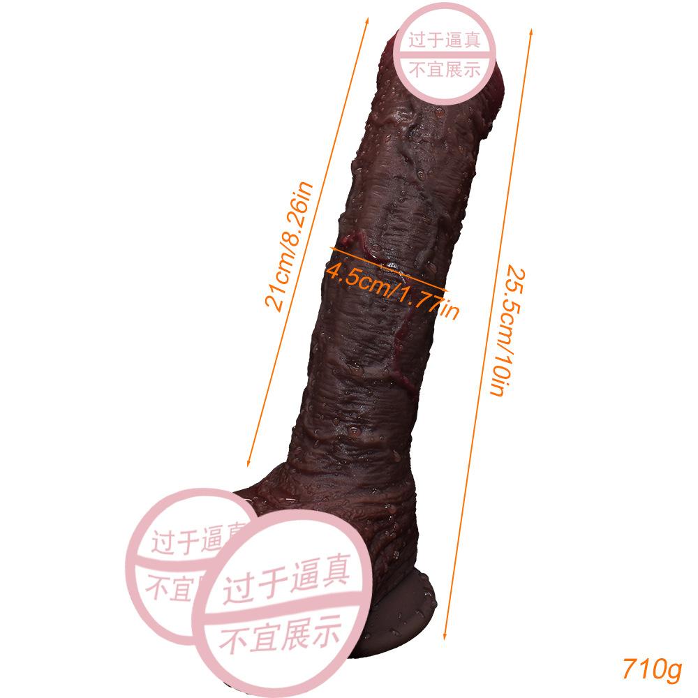 Černá Simulovaná Dračí Kost Vibrující Mužská Figurka Realisticky Zreplikovaný Penis Ženské Samozavlažování Dospělý Sexuální Hračka