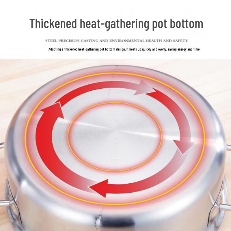 Yingbai Commercial Stainless Steel Soup Pot
