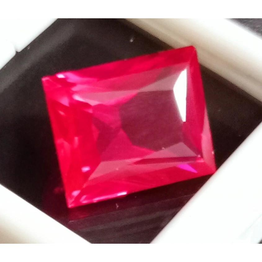 Certified Natural Ruby Rectangle Cut Red Mozambique 10-12 Ct VVS Loose Gemstone