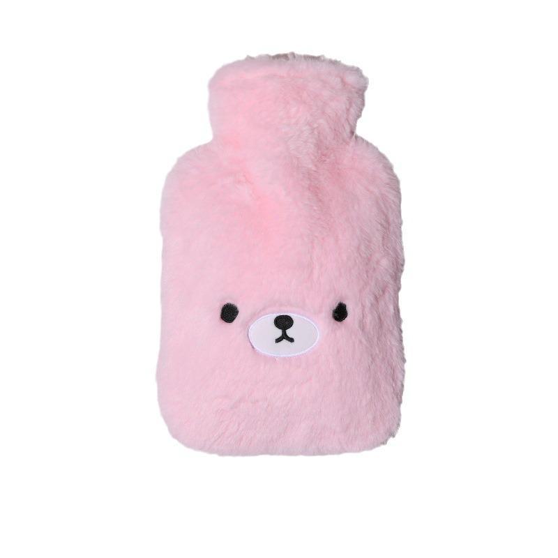 Bolsa de agua caliente de felpa de gran capacidad para niñas: un bonito calentador de manos con dibujos animados para el invierno.