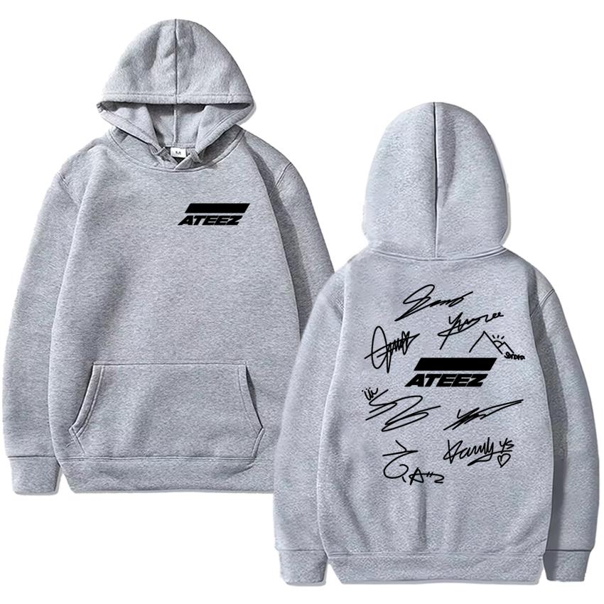 2025 Korea Kpop Ateez The World Ep.fin Will Double Sided printed Hoodie Men women fashion Y2k Sweatshirt Unisex Fleece pullover