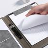 PU Leather Contract Document Clip With Card Holder Writing Pad A4 File Folder Clipboard  Business