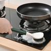 Long-Handle Kitchen Pot and Dish Cleaning Brush for Oil and Stain Removal