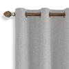 Dual-Sided Full Blackout Imitation Linen Curtains