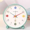 Analog Alarm Clock with Night Light Non-Ticking Silent Battery Operated Bedroom Desktop Digital Quartz Clock Children Students Birthday Gift
