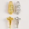 Decorative Flower Holder Brooch Pin for Jackets and Scarves, Alloy Garment Accent for Party Outfits and Daily Style