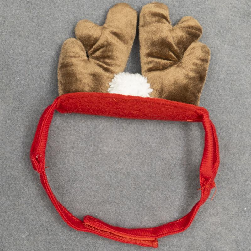 Dog and cat Christmas hats, antler headbands, Teddy, French Bulldog, Pomeranian autumn and winter pet clothing and accessories