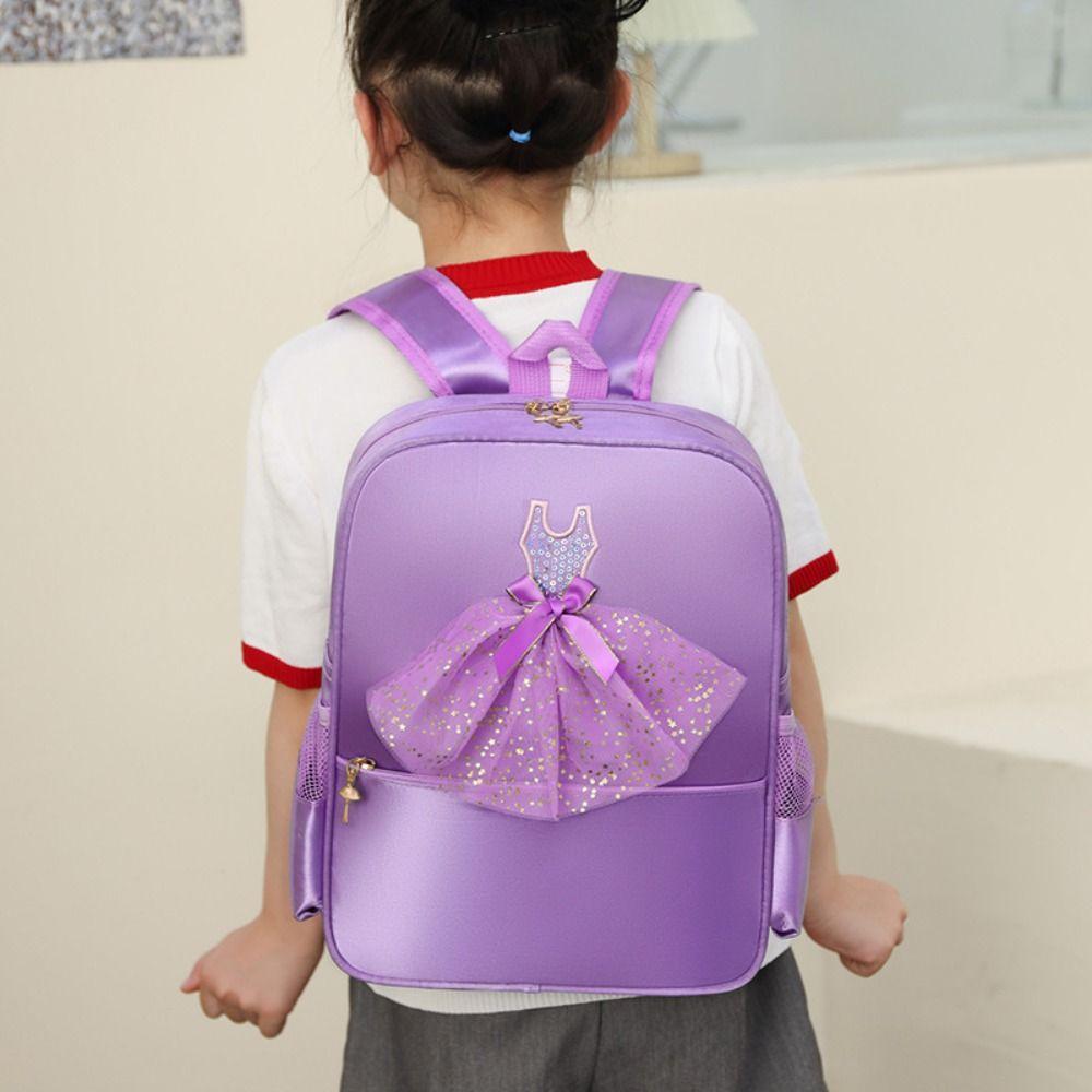 Cute Nylon Ballet Dance Backpack Large Capacity Waterproof Dance Duffle Bag Schoolbag Girls