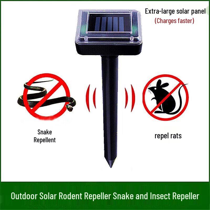 Solar Ultrasonic Snake and Mouse Repeller
