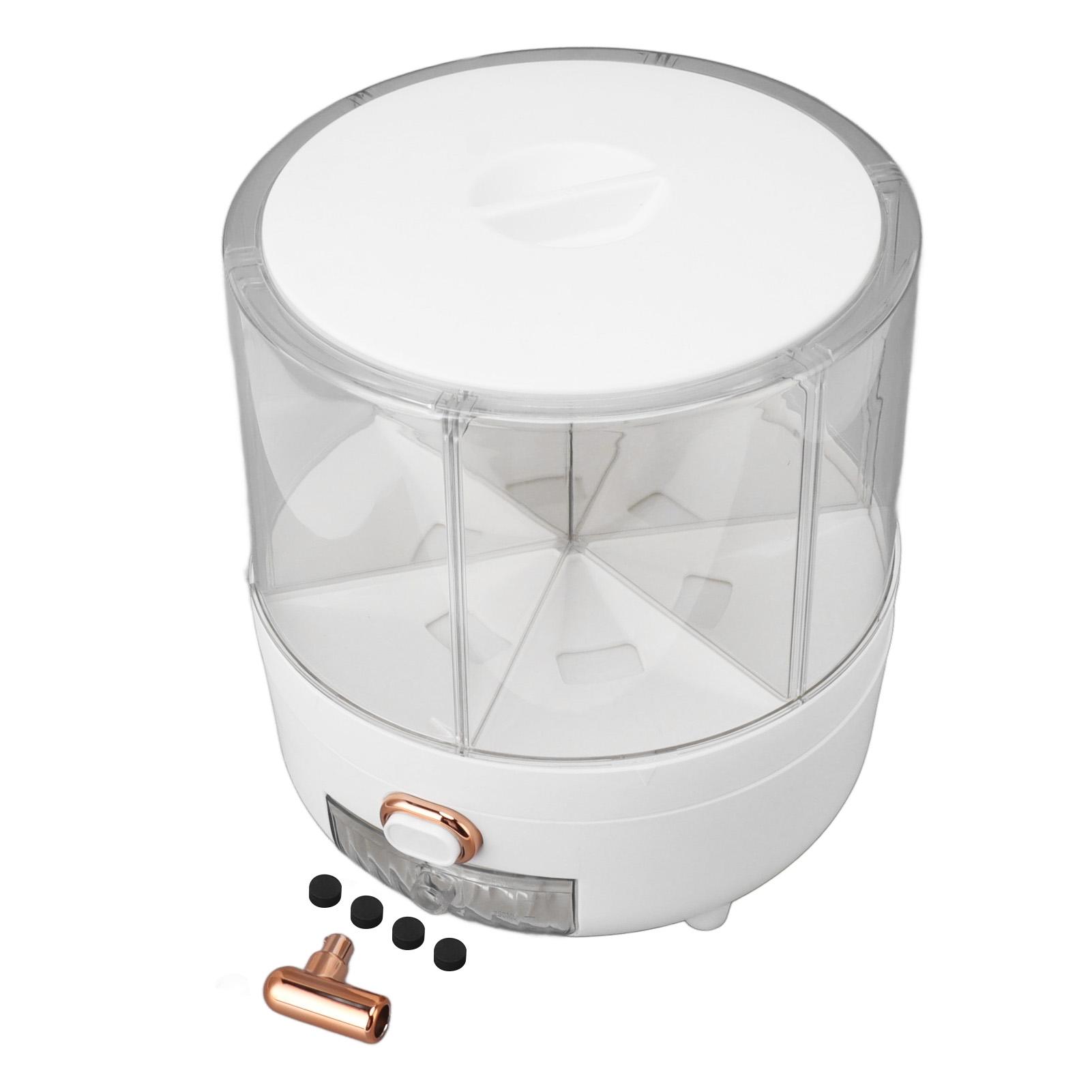 Rice Grain Storage Container 360 Rotating Grain Storage Food Dispenser Measuring Cylinder