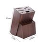 15 Slots Wood Knife Holder Universal Solid Wooden Knife Block Without Knives Kitchen Storage Knife Racks Kitchen Accessories
