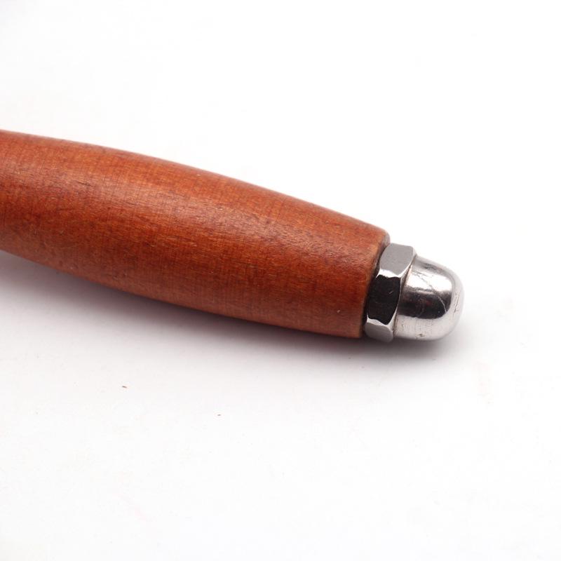 Handmade Beech Wood Leather Carving T-shaped Hammer