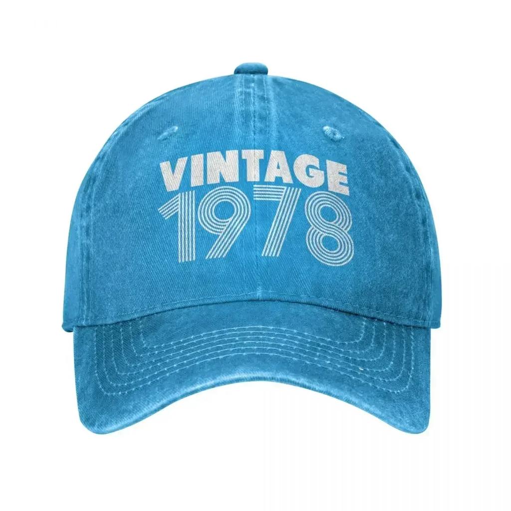 Classic Vintage 1978 Baseball Caps Men Women Distressed Washed Sun Cap Outdoor All Seasons Travel Adjustable Fit Caps Hat