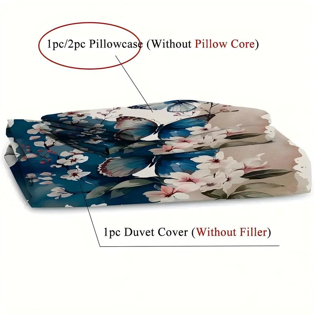 Comforter Beautiful Butterfly Pattern 3D Printed Elegance Simple Style Soft Bedding Home Textiles